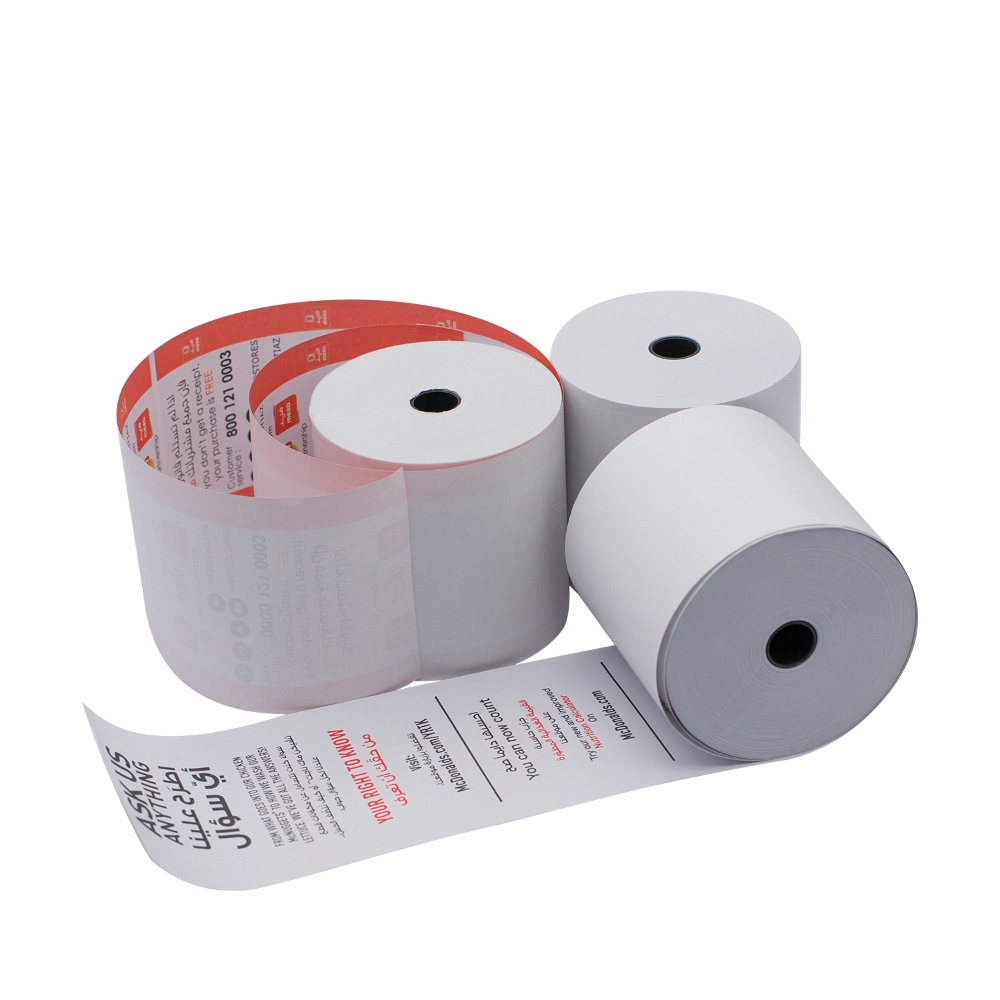 80 rollo de papel térmico gratis BPA de ancho en mm