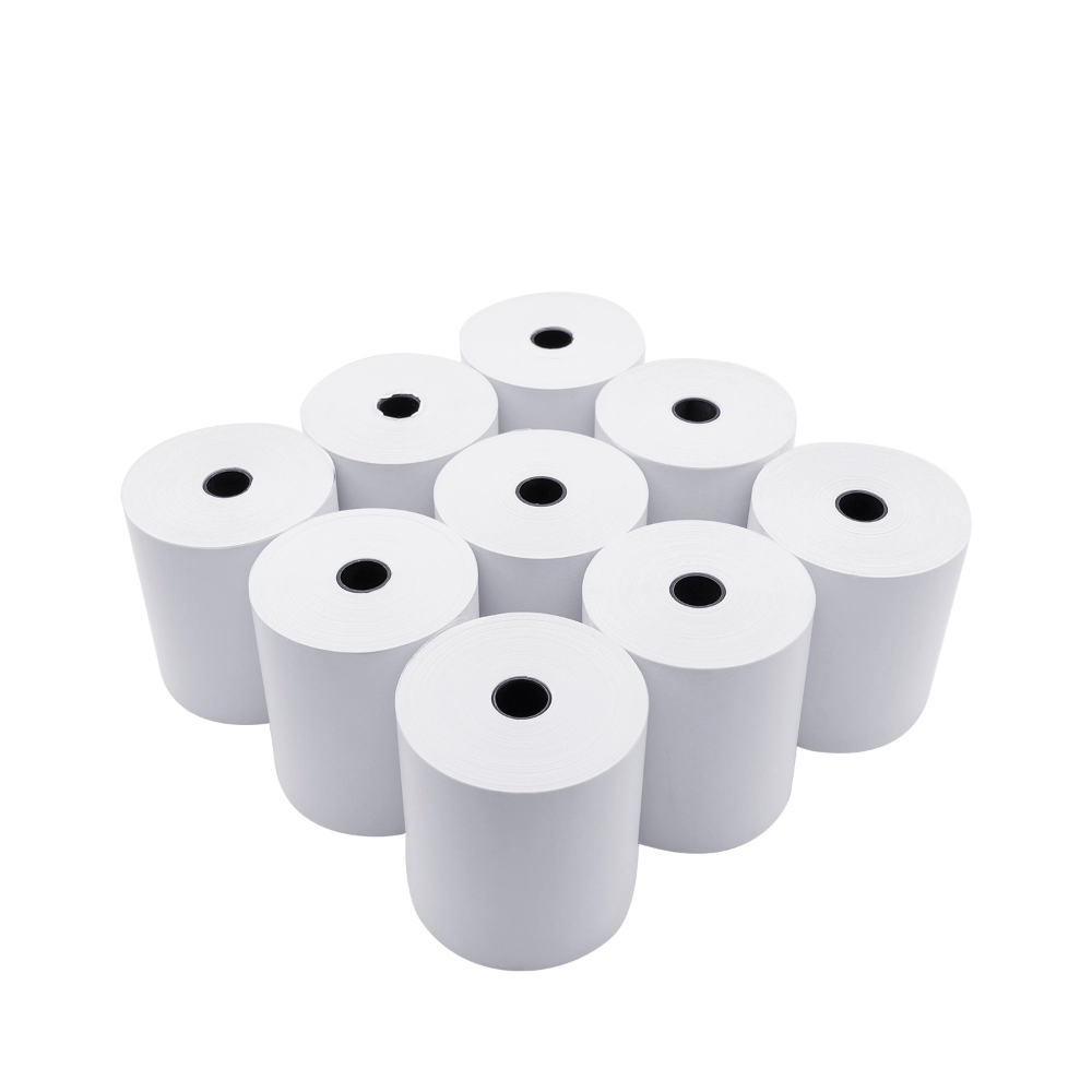 80Papel térmico de rodillo de caja, sin BPA, de ×80 mm