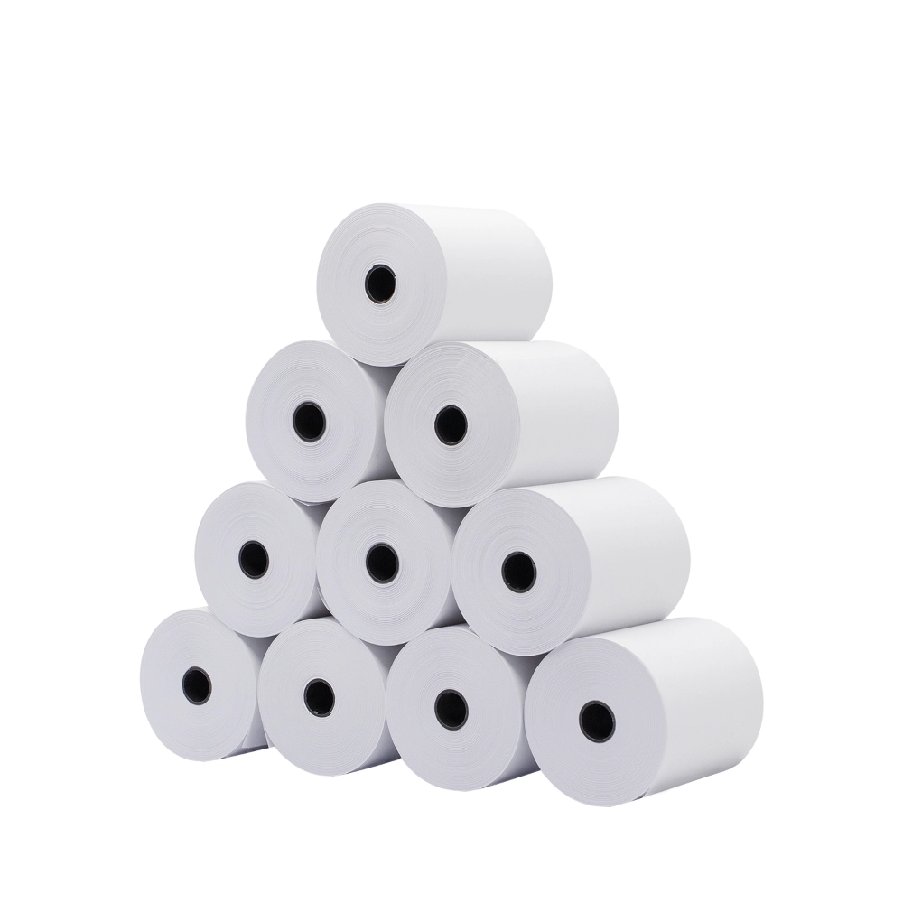 rollo de papel térmico de alto volumen 80×180mm para cajero automático