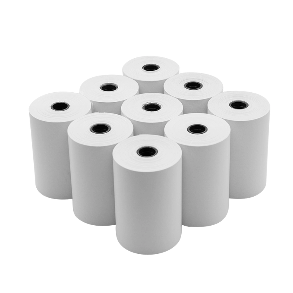 80× Compra al granel de rollo de papel térmico de 80 mm 65 gsm