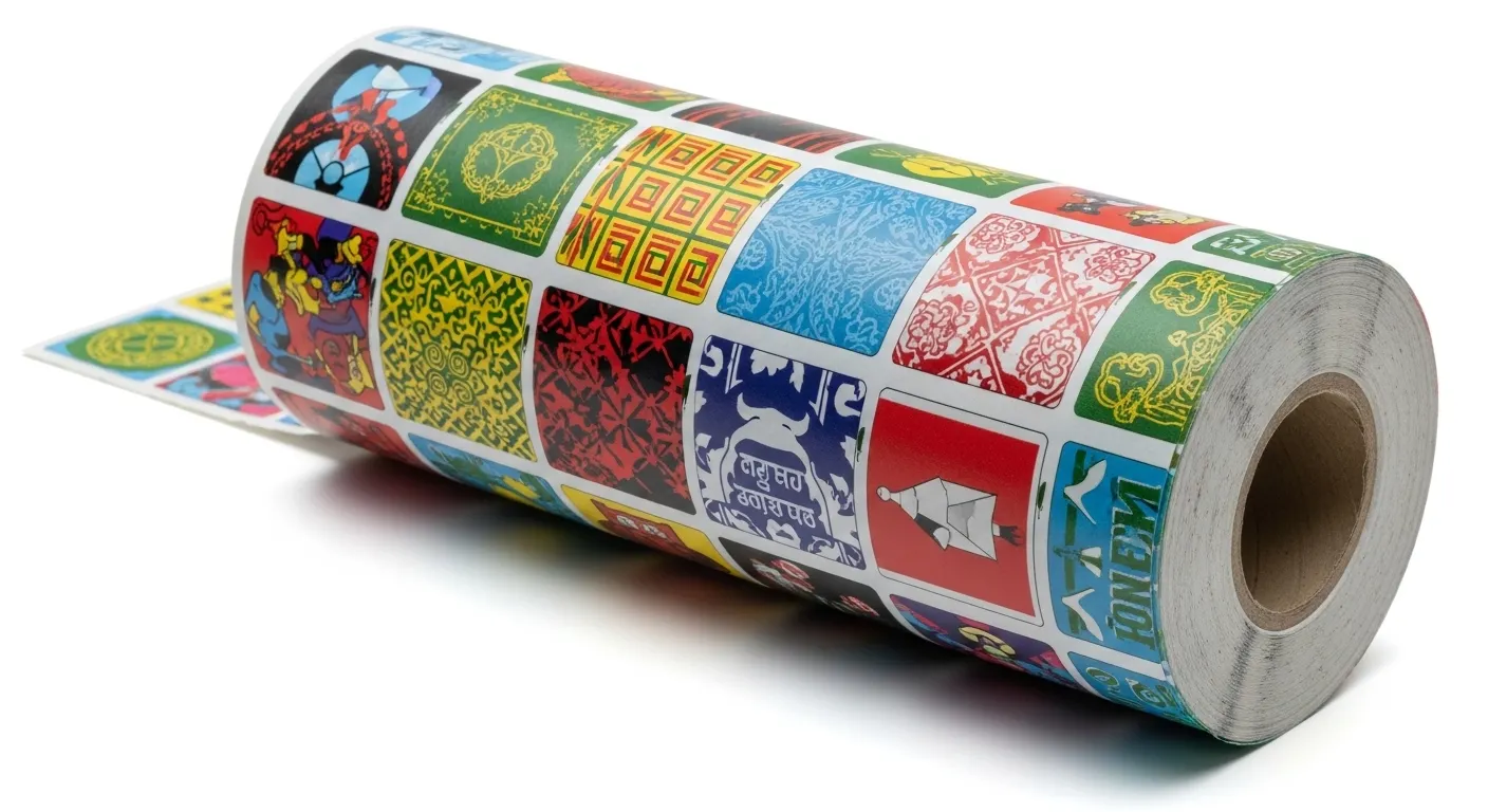 Papel térmico impreso en color