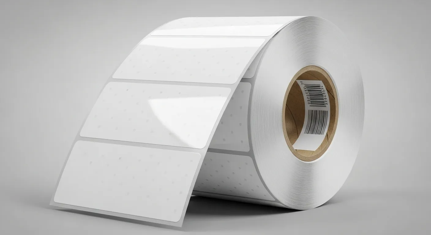 Etiqueta semi recubierta TOP